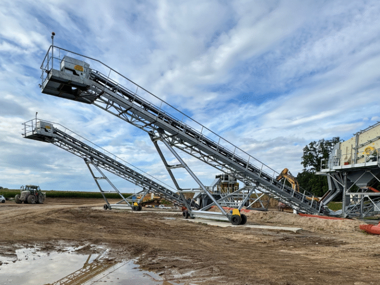 Przenośnik taśmowy zakrężny